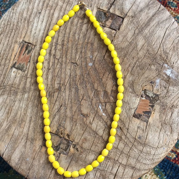 Yellow Beaded Necklace - Picture 2 of 5
